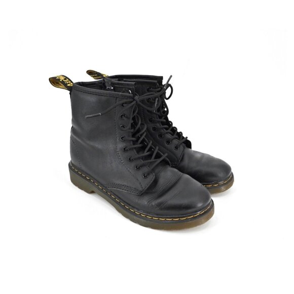 Dr. Martens Kids Black Lace-Up Boots - Picture 1 of 8